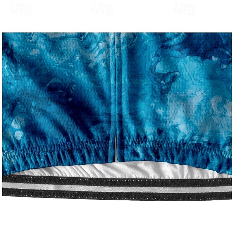 Men's Cycling Jersey Gradient Camo / Camouflage Short Sleeve Bike Tee Tshirt Jersey with 3 Rear Pockets Mountain Bike MTB Quick Dry Anatomic Design Wicking Breathable Sports Black Blue Green Clothing4