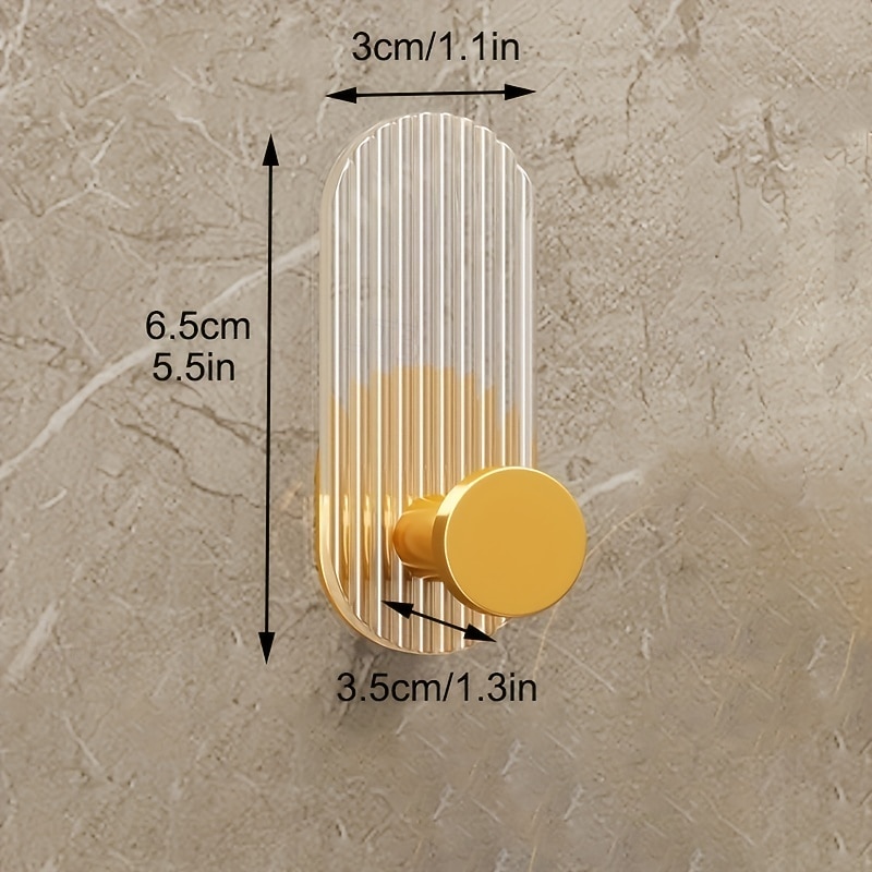 1PC Acrylic Adhesive Hook – No-Drill Strong Sticky Wall Hook for Entryway Keys, Bathroom Towels, Robes, and Clothes Hanging2