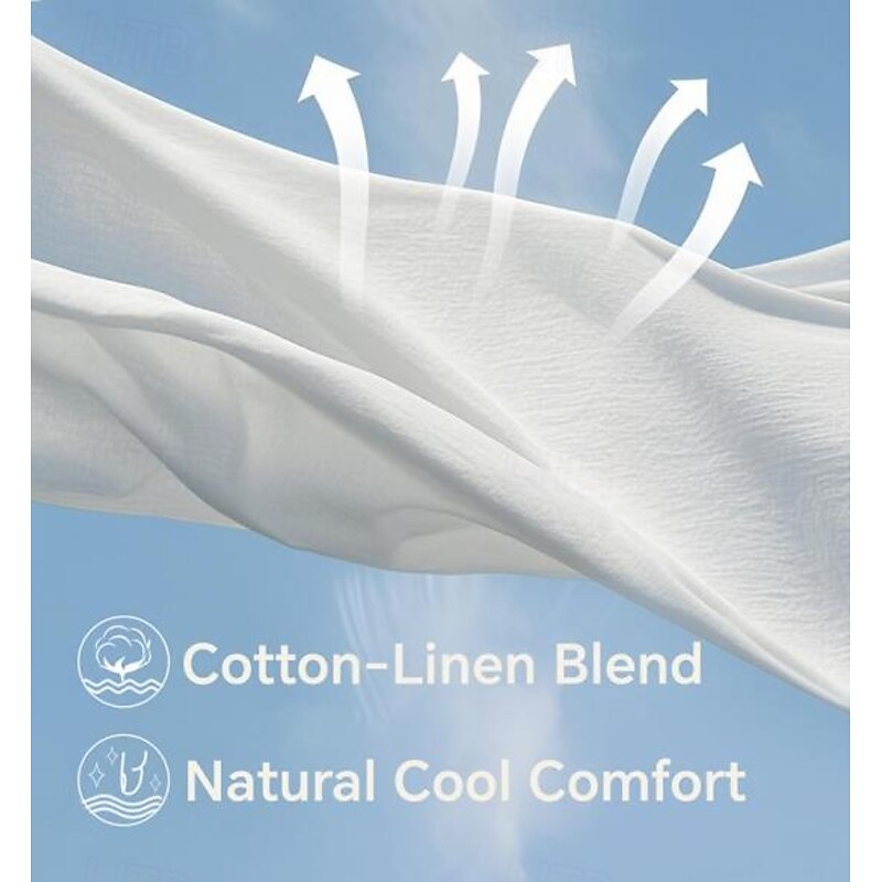 Women's Maxi Dress Cotton Linen Dresses Shirt Dress Casual Dress Cotton Maxi Dress Basic Casual Vacation Daily Regular Fit Plain Long Sleeve Shirt Collar Dark Green Apricot Gray Summer3