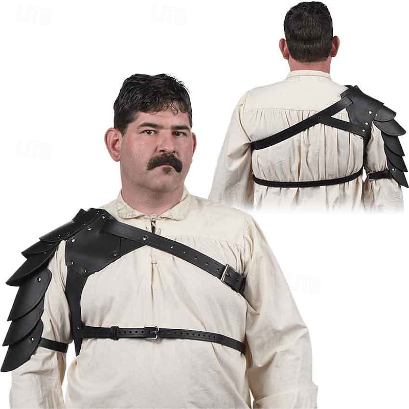 Medieval Renaissance Steampunk Armor Shoulder Armor Rivet Fancy Dress Men's Viking Fantasy Carnival Masquerade Performance Stage Masquerade Adults' Shoulder Armor