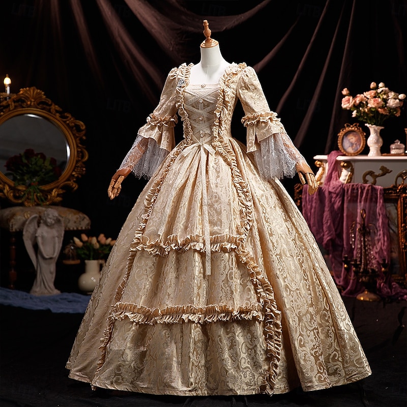 Victorian Dress for  Women  Rococo Ball Gown Princess Maria Antonietta Rococo Victorian Renaissance Vacation Dress3