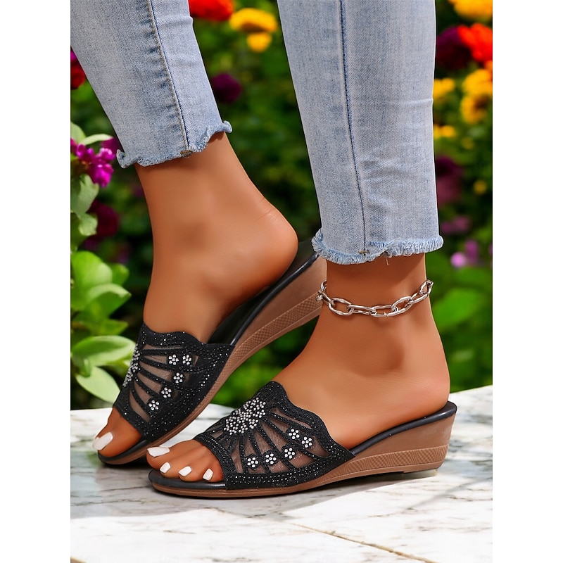 Classic Black Block Heel Strappy Sandals for Women - Chic Ankle Strap Heels for Work, Party & Wedding