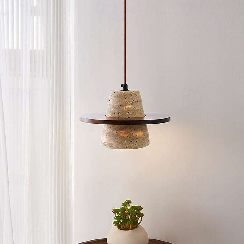 20 cm Pendant Lantern Design Geometric Shapes Pendant Light Stone Artistic Style Vintage Style Modern Style Vintage Country 110-120V 220-240V4