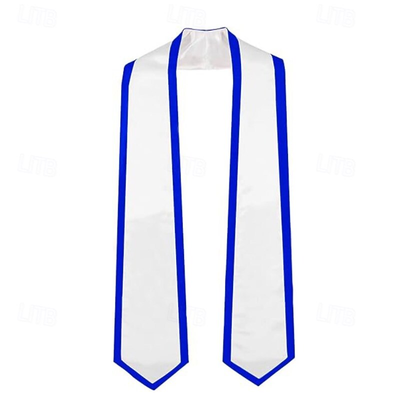 Unisex Graduation Stole, Plain Graduation Sash, Honor Stole for Students, Satin Graduation Stole, Honor Ceremony Sash, 72-Inch Adult Graduation Honor Stole, Double-Layered Graduation Gown Scarf2