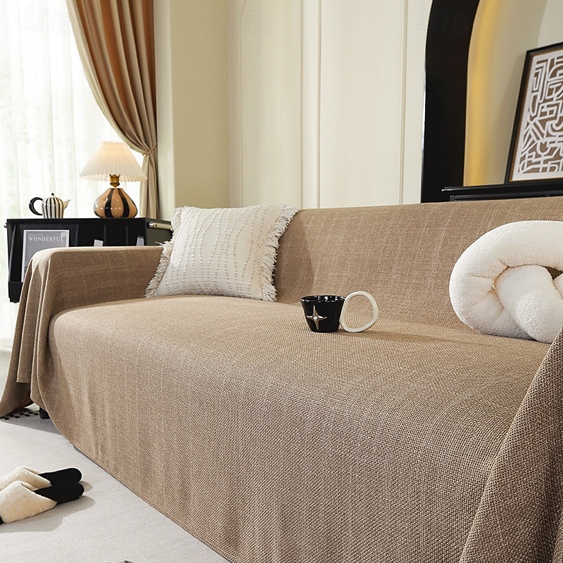 Modern Minimalist Couch Cover  Pet Friendly Furniture Sofa Protector Throw Blanket, All-Season, Washable Sofa Cover for Bedroom, Living Room and Home Decor4