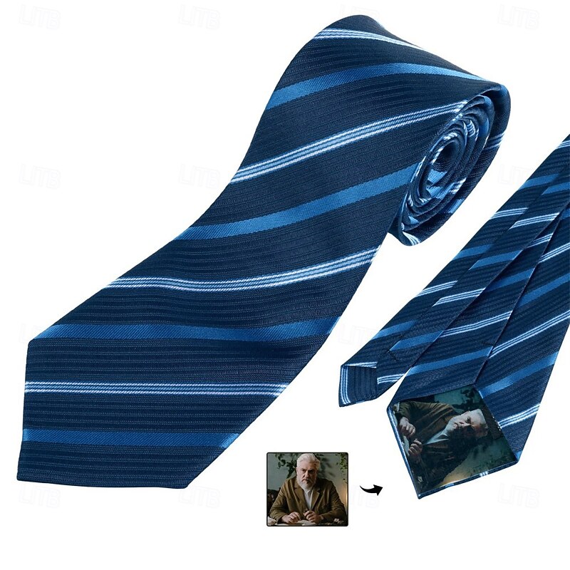 Personalized Photo Tie Custom Best Gift for Dad, Unique Neckwear Gift for Husband, Boyfriend, Father's Day, Birthday, Wedding, Practical and Sentimental Gift