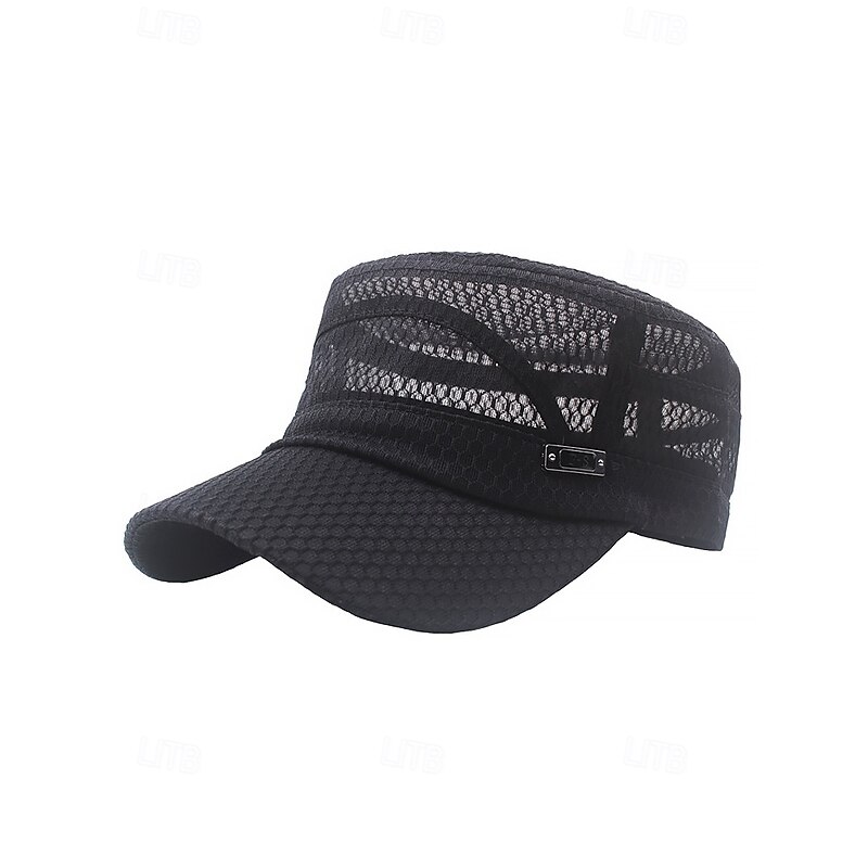 "Men's Breathable Mesh Military Cap – Lightweight Summer Army Hat, Outdoor Tactical Sun Visor for Hiking, Fishing & Sports"4