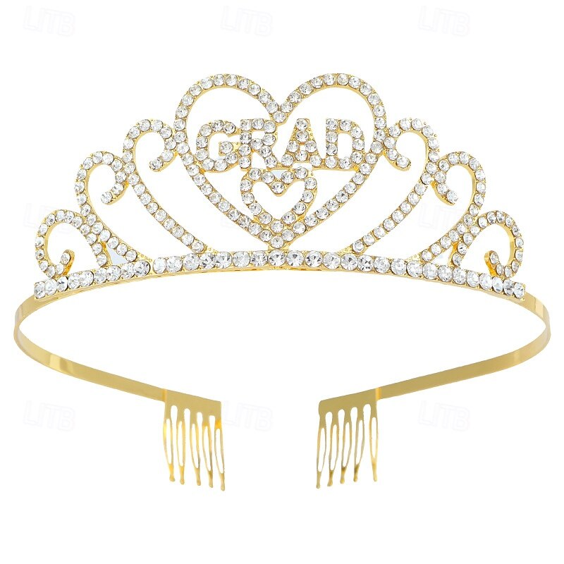 Graduation Crown Headband, Gradiation Party Tiara Headpiece for Celebrations and Special Occasions3