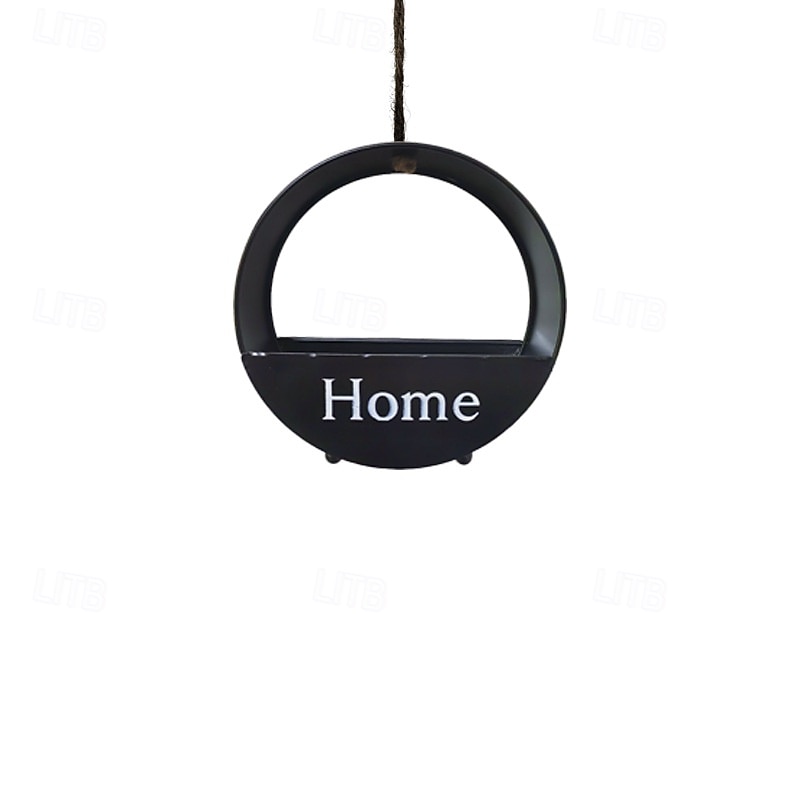 Hanging Iron Bird Feeder, Outdoor Metal Bird Feeding Station for Garden, Yard, Patio, Weather-Resistant Circular Bird Seed Holder4