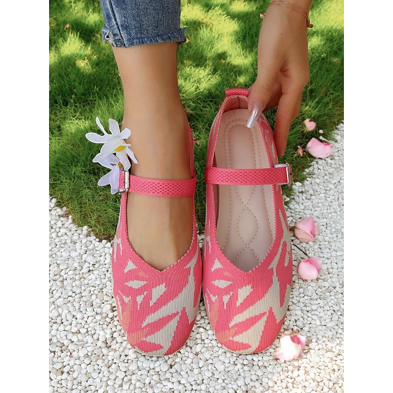 Vibrant Women's Mary Jane Flats - Colorful and Casual Summer Shoes with Adjustable Straps, Perfect for Outdoor Activities2