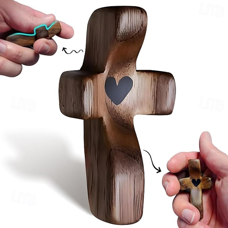 1pcs/3Pcs/5pcs Prayer Cross for HandPocket Cross Christian Gifts for Women and Fidget Toys for Children and Adults