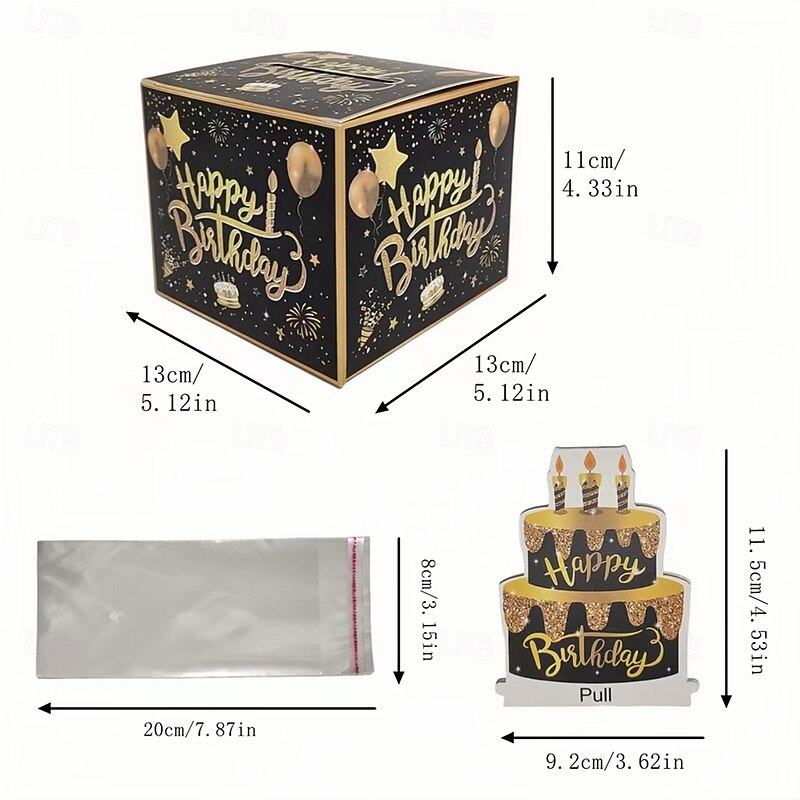 2025 Graduation Money Box for Cash Gift, Funny Graduation Gifts for Boys Girls High School College, Surprise Money Holder for Your Grads with Pull Out Card and 30Pcs Plastic Bags3