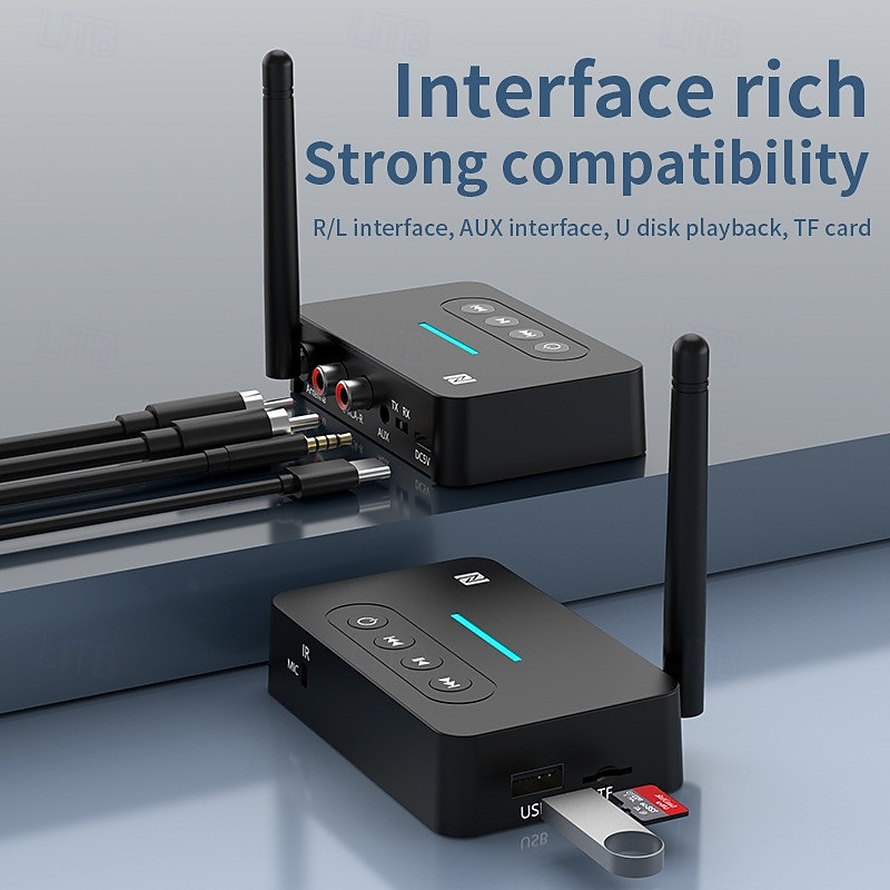 Bluetooth 5.1 Sound Transmitter Receiver 2 in 1 Wireless Sound Adapter for Mobile Phones Tablets TVs Game Consoles3