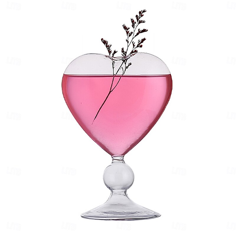 Clear Glass Cocktail Glass, Unique Stemmed Wine Glass, Champagne Glass for Home, Bar, and Cold Drink Shop4