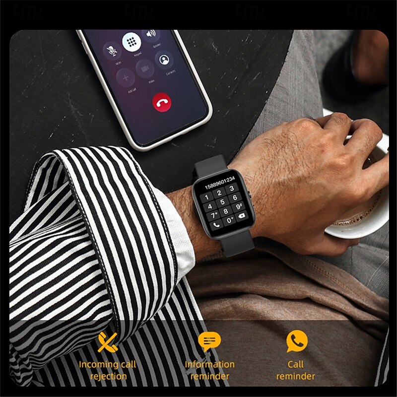 C08 Smart Watch Answer Call Music Player Health Sport Bracelet Fitness Tracker Custom Dial Smartwatch4