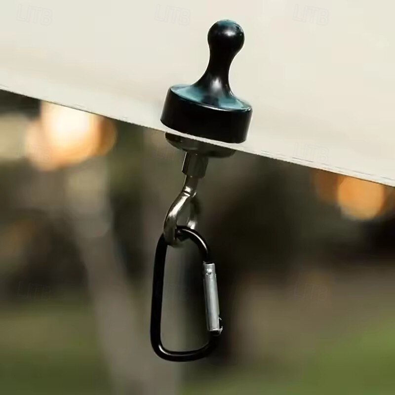 4Pcs Outdoor Camping Strong Magnetic Hooks Tent Canopy Carabiners Mountaineering Buckle Magnet Hanger Camping Light Hook Accessories4