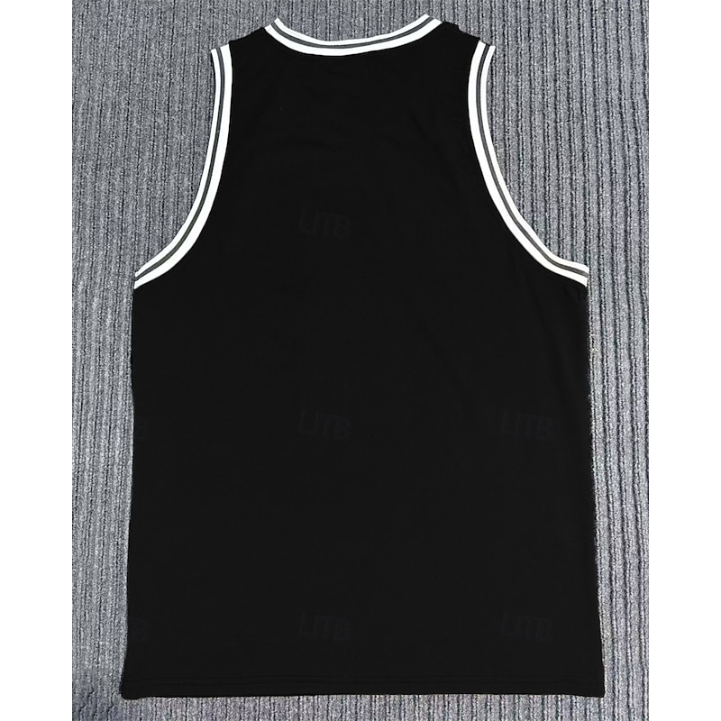 Men's Tank Top Vest Top Undershirt Sleeveless Shirt Sleeveless Crew Neck Summer Stripes Fashion Designer Basic Print Vacation Street Going out Black White Wine Top Tee for Men3