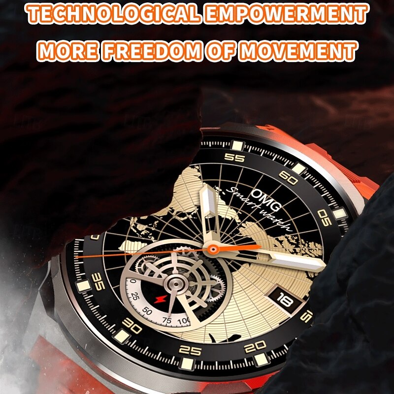 696 SK50 Smart Watch 1.93 inch Smartwatch Fitness Running Watch Bluetooth Pedometer Call Reminder Sleep Tracker Compatible with Android iOS Women Men Hands-Free Calls Message Reminder IP 67 52mm4