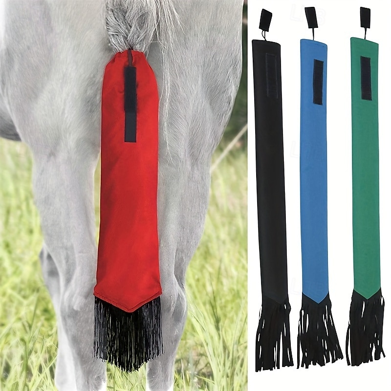 Durable Horse Tail Sheath Protector - Effective Anti-Insect Nylon Guard for Equine Fly Control, Universal Fit, Weather-Resistant, Easy to Clean, and Long-Lasting Outdoor Gear for Horses