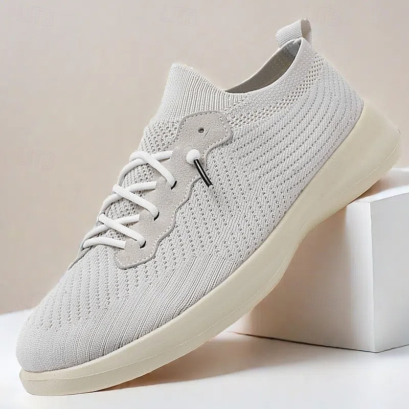 Men's Knit Sneakers, Ultra-Lightweight and Breathable, Modern Sporty Footwear for Daily Wear