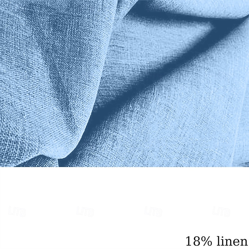 Men's Shirt Linen Shirt Summer Shirt Beach Shirt Untucked Shirts Plaid Vacation Holiday Black Pink Orange Light Blue Short Sleeve Collar Summer Clothing Apparel3