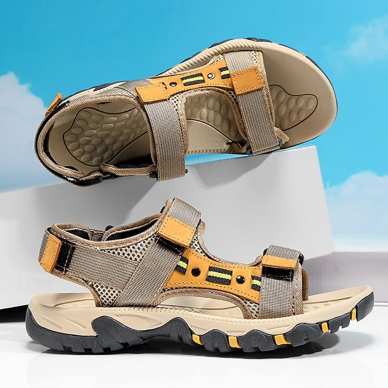Durable Men's Hiking Sandals with Anti-Slip Soles and Breathable Mesh Design – Perfect for Outdoor Exploration and Casual Wear2