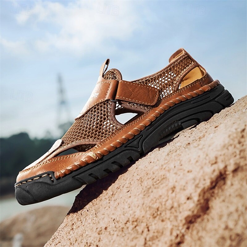 Men's Sports Sandals with Velcro Straps and Cushioning for Comfort – Great for Hiking, Beach Trips and Everyday Outdoor Activities4