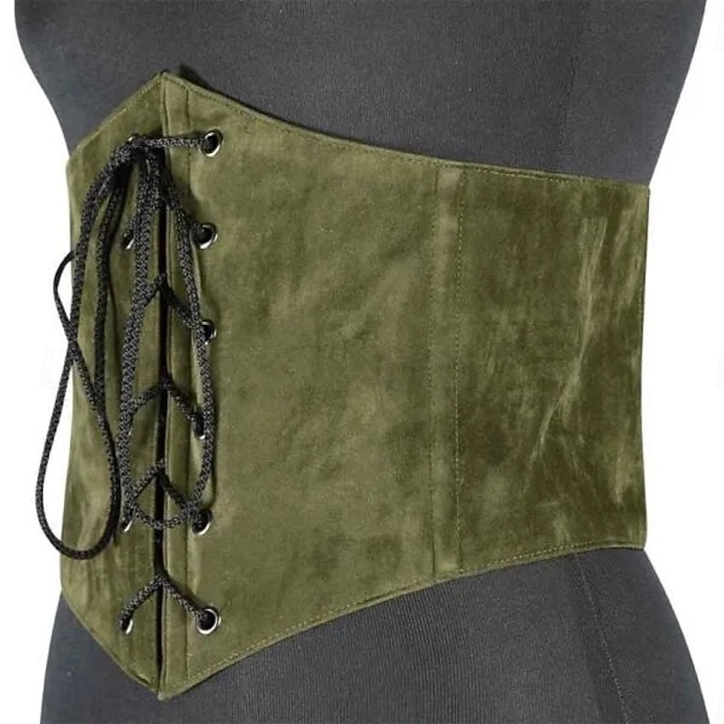 Retro Vintage Punk & Gothic Medieval Underbust Corset Lace up Fancy Dress Men's Carnival Masquerade Carnival Performance Masquerade Adults' Corset All Seasons