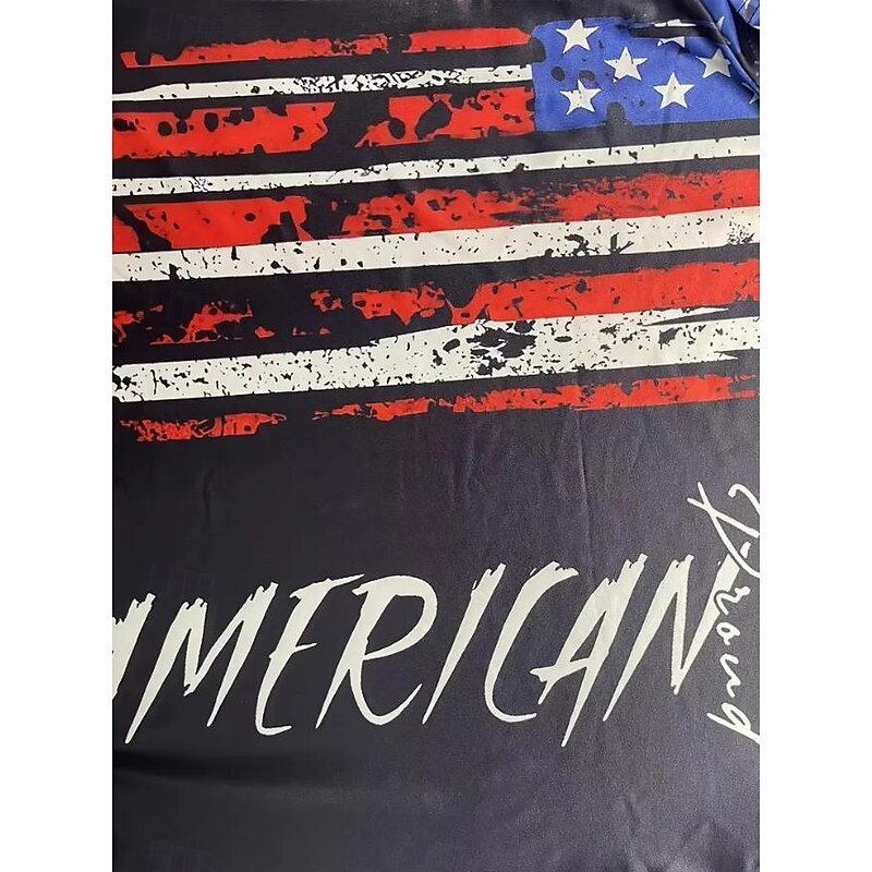 Women's Patriotic  T Shirt Flag Flag National Flag Stylish Casual Red White And Blue Short Sleeve V Neck Regular Tops Daily Print Black Summer Spring3