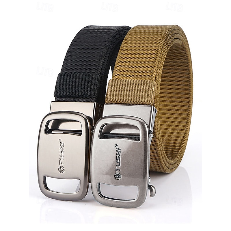 Men's Tactical Nylon Belt – Durable Military-Style Webbing Belt with Metal Buckle for Outdoor, Hiking, and Workwear2
