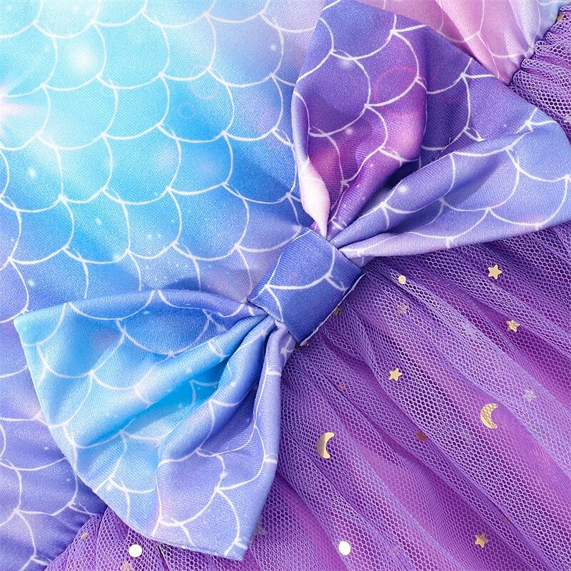 Kids Girls' Dress Unicorn Short Sleeve Outdoor Casual Fashion Adorable Polyester Knee-length Casual Dress A Line Dress Summer 4 years+ Light Pink White Pink4