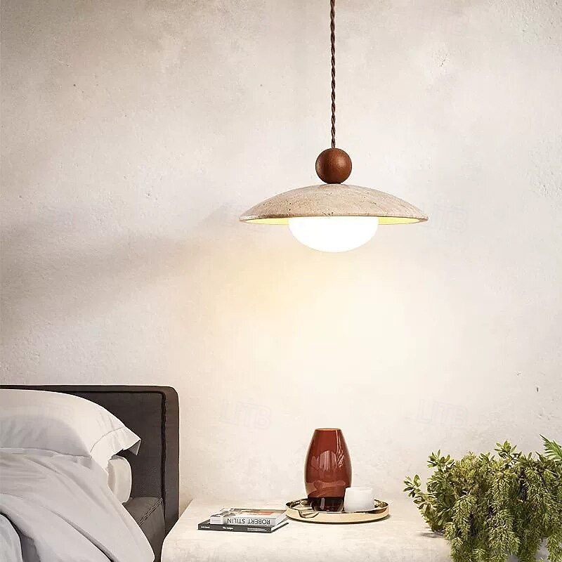 25 cm Pendant Lantern Design Geometric Shapes Pendant Light Stone Glass Artistic Style Formal Style Vintage Style Vintage Traditional / Classic 110-120V 220-240V4
