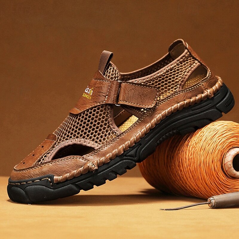 Men's Sports Sandals with Velcro Straps and Cushioning for Comfort – Great for Hiking, Beach Trips and Everyday Outdoor Activities