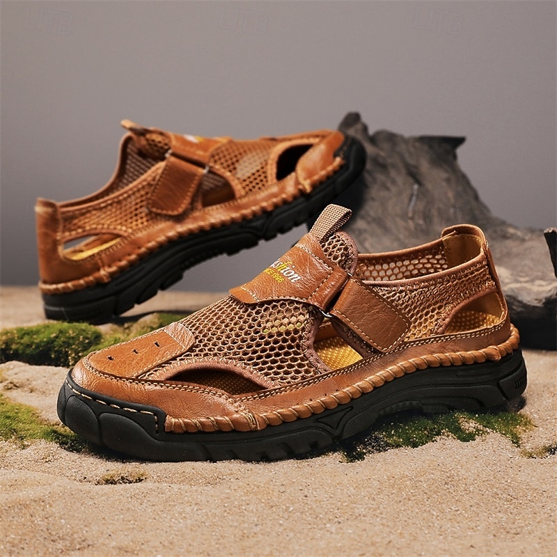 Men's Sports Sandals with Velcro Straps and Cushioning for Comfort – Great for Hiking, Beach Trips and Everyday Outdoor Activities2