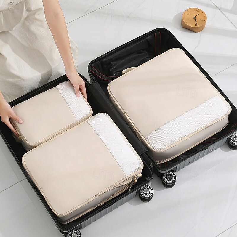 Compression Packing Cubes Set for Travel Luggage Storage and Organizer Space Savers, Clothes, Shoes, Digital Accessories, Toiletry Bags, Clothing Organizer Travel Bags3