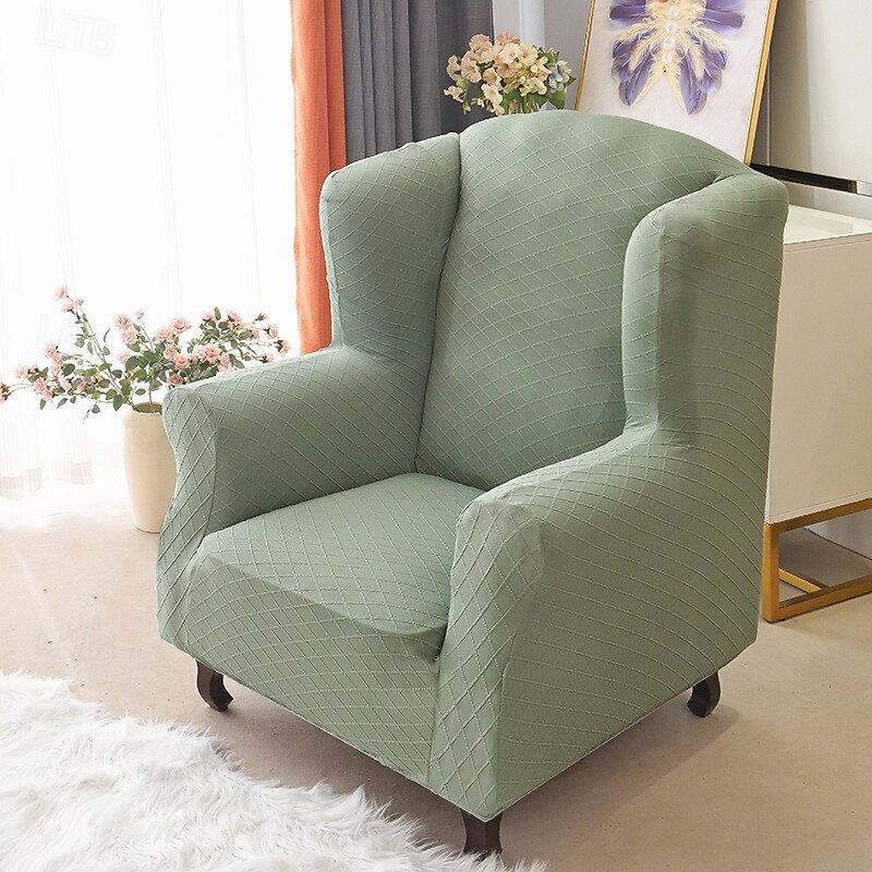 Simple Modern Soft Elastic All-wrap Tiger Bench Armchair Cover Leisure Stool Cover Cover Plaid Sofa Chair Cover