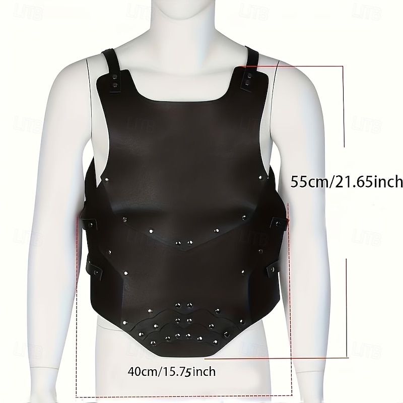 Punk & Gothic Medieval Renaissance Armor Chemise Shoulder Armor Fancy Dress Men's Women's Unisex Halloween Carnival Masquerade Performance Event / Party Stage Adults' Shoulder Armor3