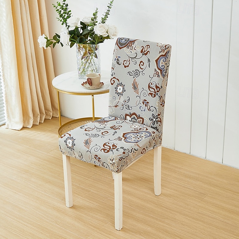 Dining Chair Cover Arrival Super Fit Stretch Removable Washable Short Dining Chair Protector Cover Seat Slipcover for Hotel Dining Room Ceremony Banquet Wedding Party2