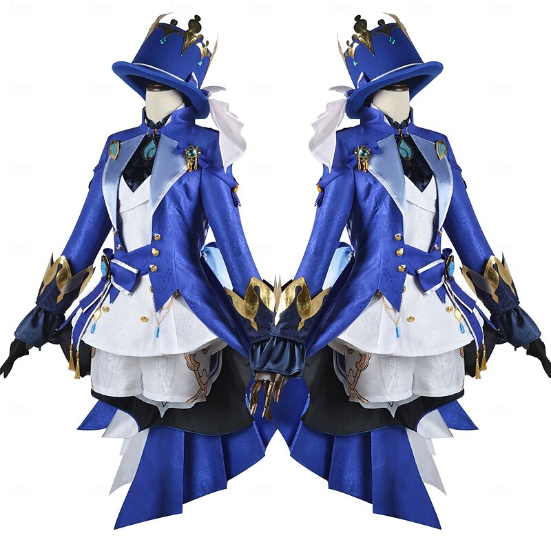 Genshin Impact Focalors Anime Cosplay Costume Outfits Cosplay Suits Video Game Costumes Halloween Carnival Party Comic Con Costume For Women's Adults'4