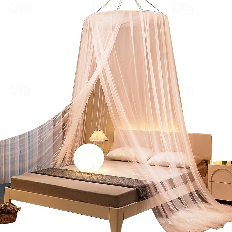 Princess Bed Net Canopy Bedding Decor Sweet Style Round Dome Mosquito Net Dome-Style for Household Use Hanging Princess-Style Tents To Prevent Mosquitoe2