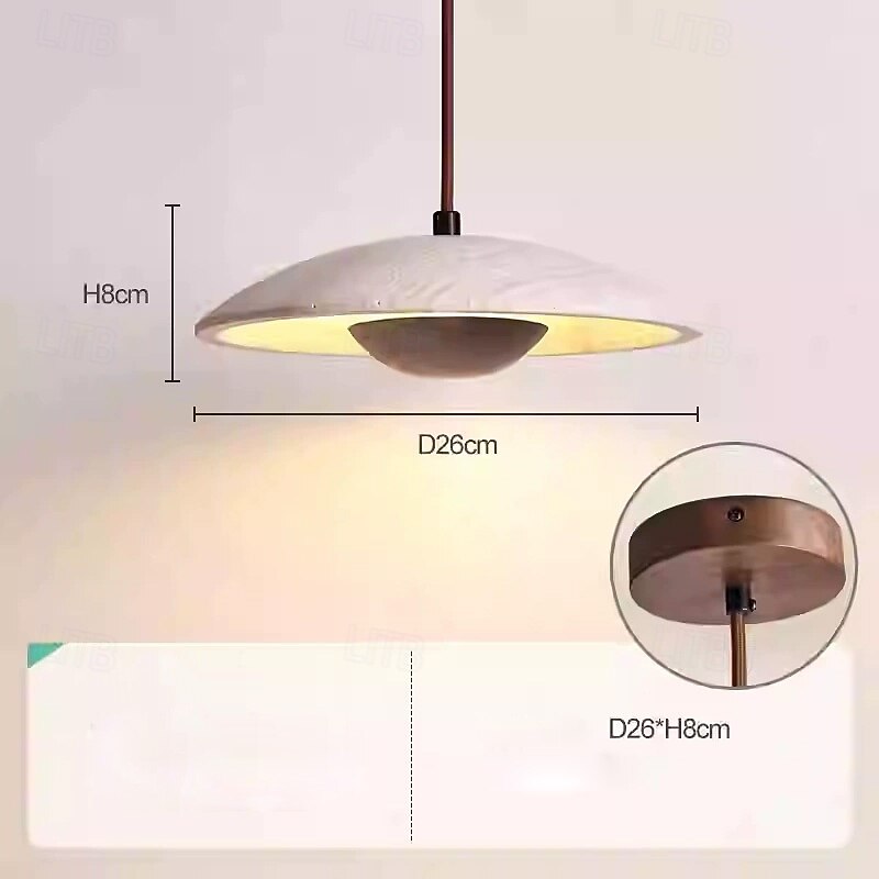 25 cm Pendant Lantern Design Geometric Shapes Pendant Light Stone Artistic Style Vintage Style Classic Vintage Country 110-120V 220-240V4