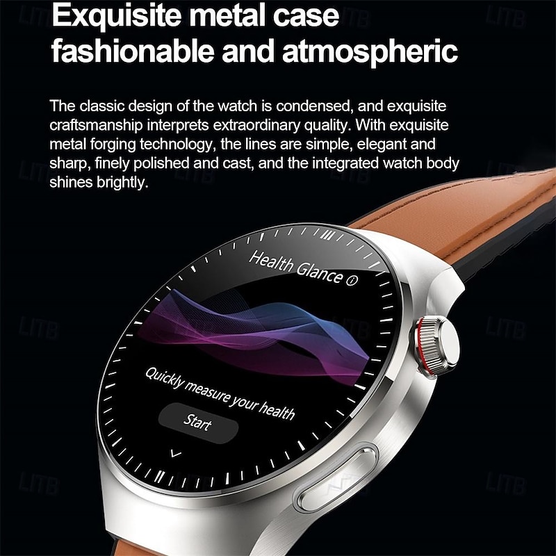 696 TK26 Smart Watch 1.43 inch Smartwatch Fitness Running Watch Bluetooth ECG+PPG Pedometer Call Reminder Compatible with Android iOS Women Men Hands-Free Calls Message Reminder IP 67 52mm Watch Case3