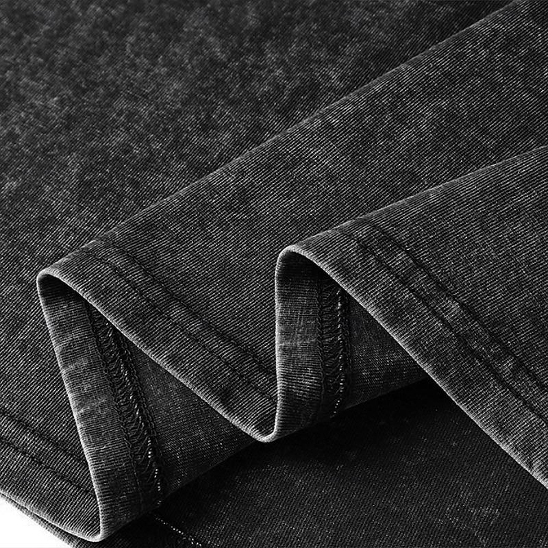 Men's Vintage Rock T shirt Tee Washed Shirt 100% Cotton Short Sleeve Graphic Shirt Black Comfortable Tee Street Daily Fashion Designer Clothing3