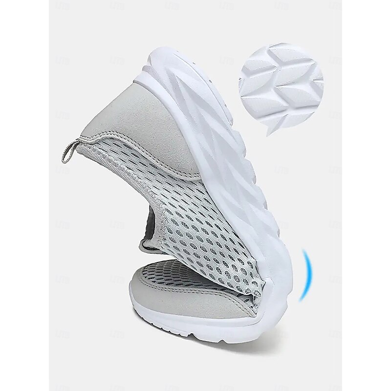 Women's Mesh Slip-On Walking Shoes - Breathable Lightweight Sneakers for Travel & Outdoor Activities4