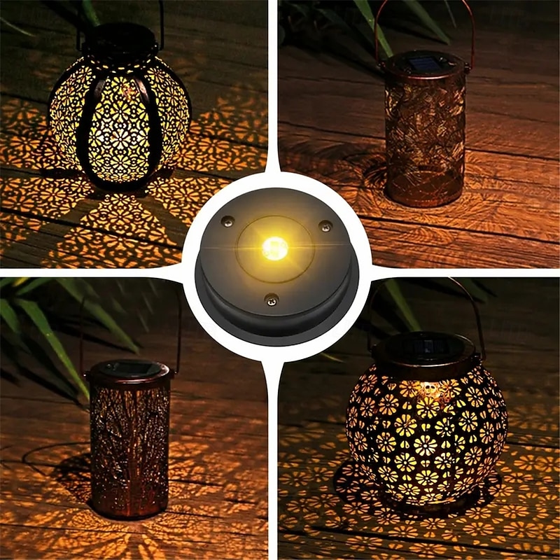 LED Solar Light Holder Outdoor Courtyard Lamp Lawn Lamp Wall Lamp Hanging Lamp Light Source Decorative Lamp  1PC3