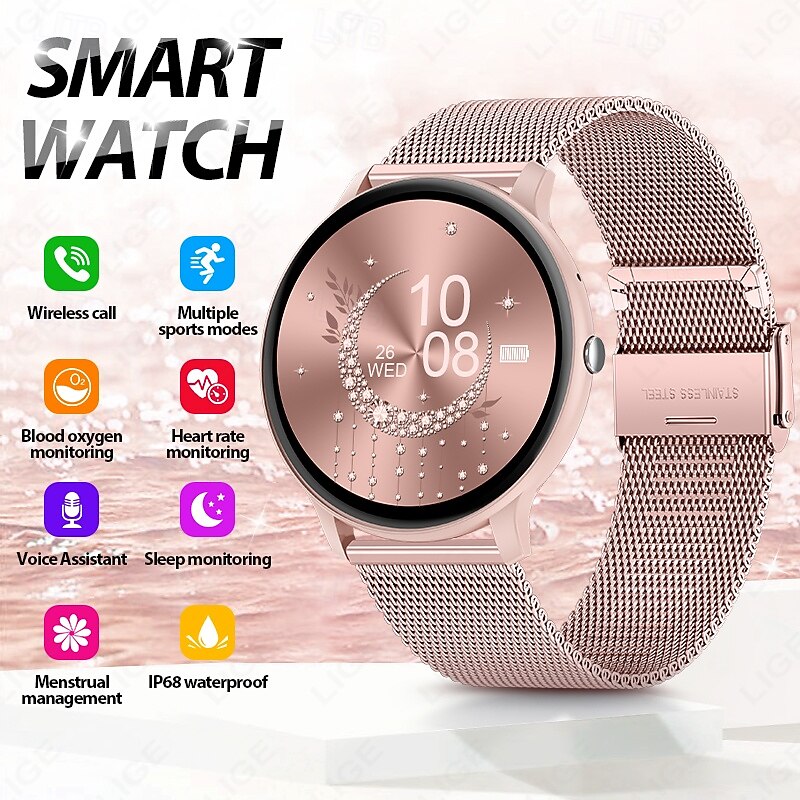 LIGE BW0905 Smart Watch Fitness Tracker Heart Rate Monitor Bluetooth Android iOS Waterproof 1.69"2