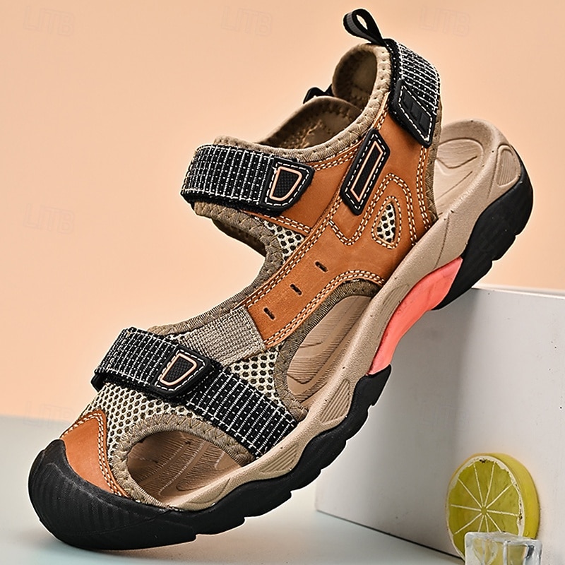 Men's Outdoor Hiking Sandals with Adjustable Straps and Breathable Mesh for Active Men – Ideal for Hiking, Beach, and Casual Wear