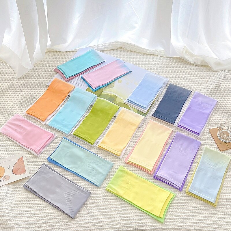 Home Gradient Ice Silk Arm Sleeves UV Protection Cooling UPF 50+ Sun Sleeves Sunscreen Covers Compression Warmer Gloves for Men Women Running Cycling Driving Fishing Colour Gradient2