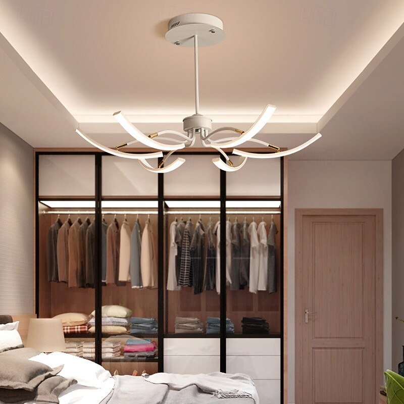 Modern LED Pendant Light DIY Design Adjustable Light 3000k-6500k with Retome Cotrol Black Suspension Adjustable Pendant Light Suitable for Dining Rooms Living Rooms Bedrooms Kitchens Study Rooms4