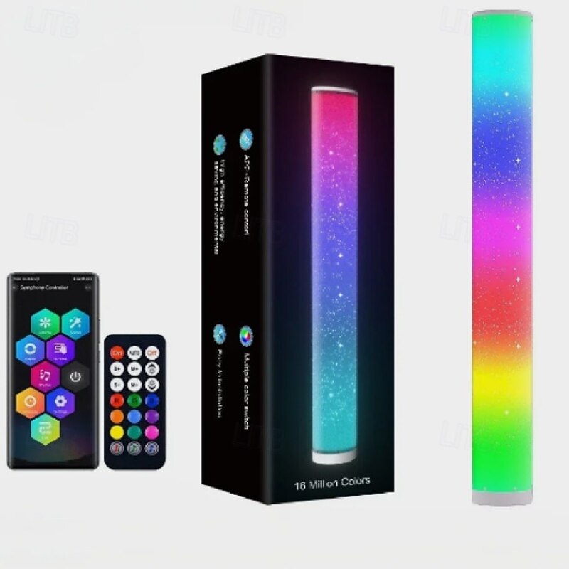 Modern Dimmable LED Floor Lamp with Music, Smart Mood Lighting for Gaming, Living Room, Bedroom4